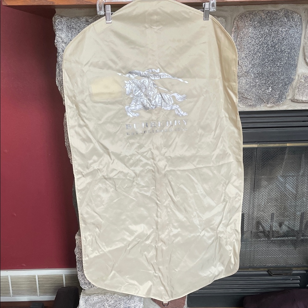 Burberry Tan Garment Cover with Logo